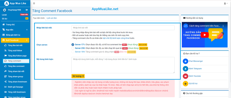 Dịch vụ tăng comment Facebook giá rẻ